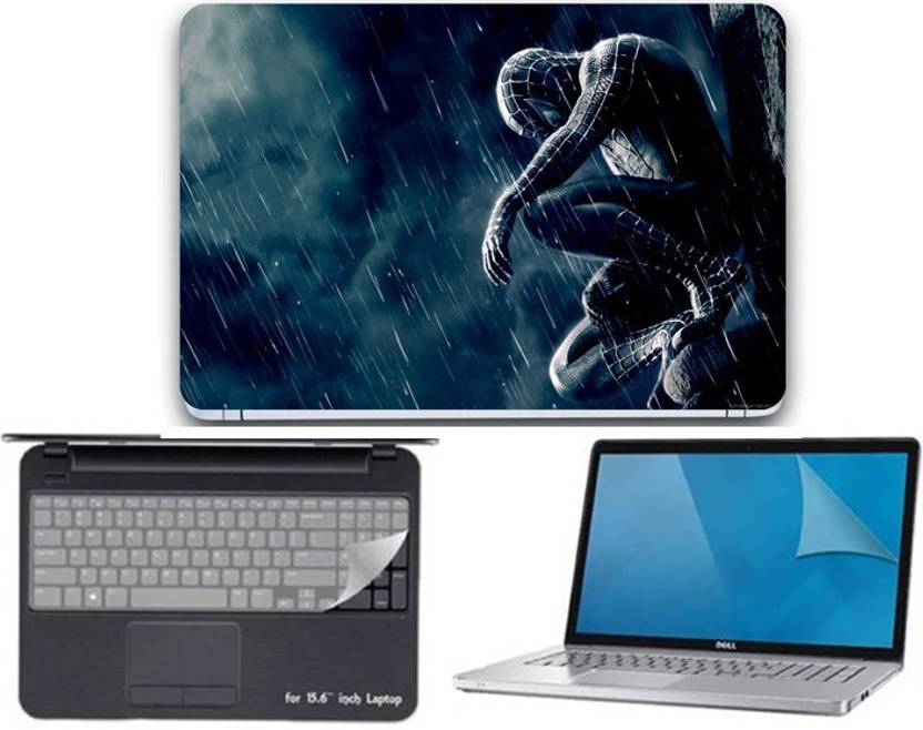 Lonaar 3IN1 Vinyl Decal Laptop Skin Sticker Combo With Screen Guard