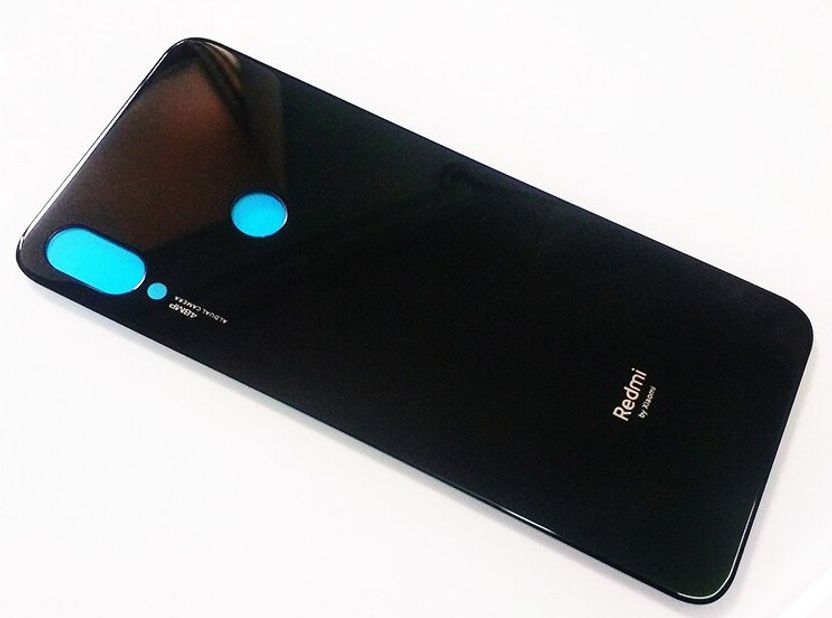 SMART Redmi Note 7S Glass Back Panel Onyx Black - Image 1