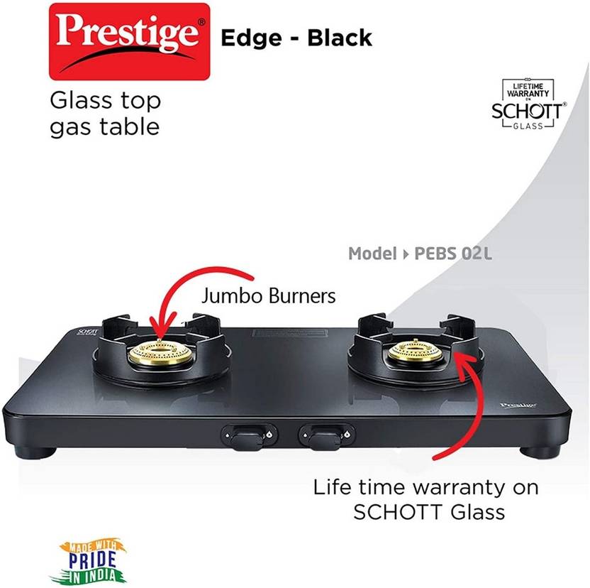 Prestige Glass Manual Gas Stove Price in India Buy Prestige Glass