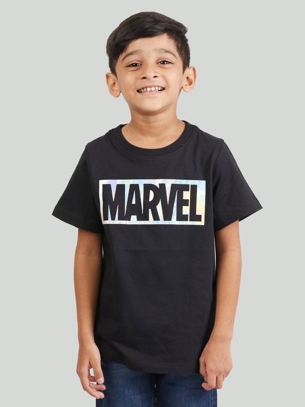 Zalio Boys Typography Cotton Blend Regular T Shirt