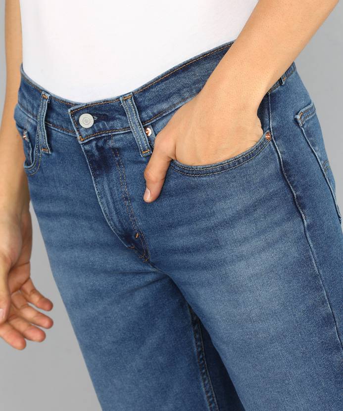 511 Men Slim Mid Rise Blue Jeans