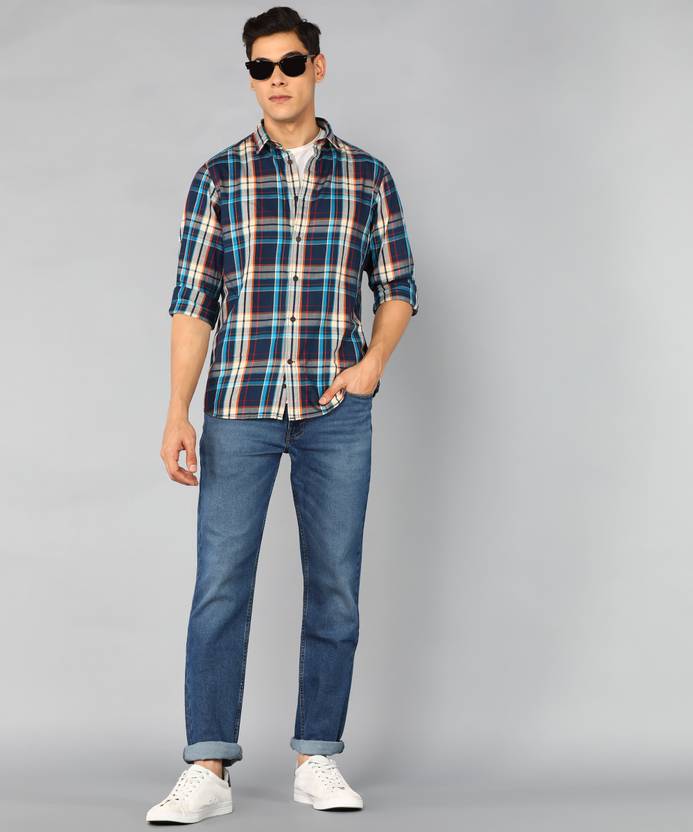 511 Men Slim Mid Rise Blue Jeans