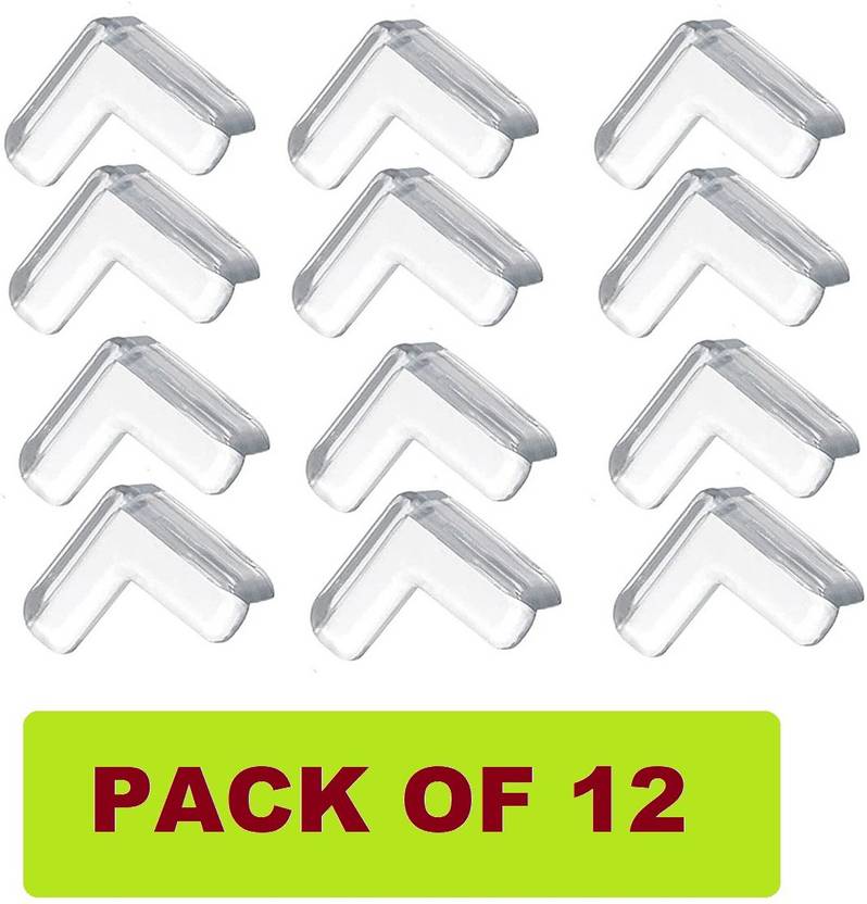 Bichwaliya Baby Safety, Proofing V Shape Silicone Corner Guard Edge Protectors (12 Pcs)