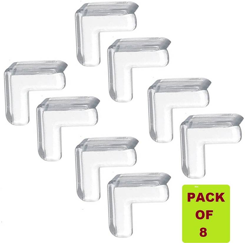 Bichwaliya Baby Safety, Proofing V Shape Silicone Corner Guard Edge Protectors (8 Pcs)