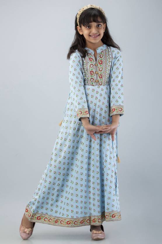 DMP EXPORT Girls Maxi/Full Length Casual Dress