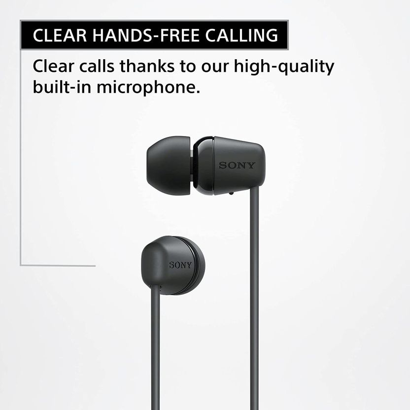 SONY WI-C100 25hr Bluetooth Headset Black - Image 5