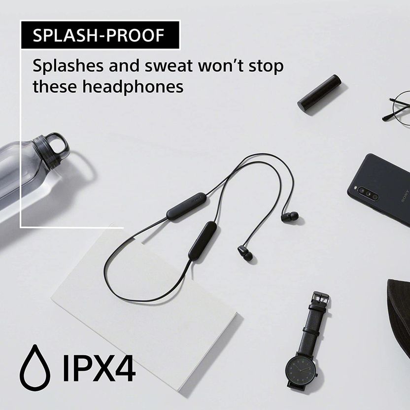 SONY WI-C100 25hr Bluetooth Headset Black - Image 4
