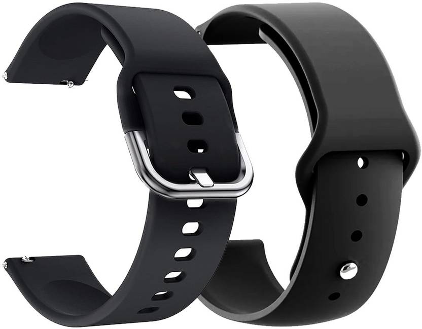 AOnes Pack of 2 Silicone Watch Strap for Goqii Smart Vital Fitness Spo2