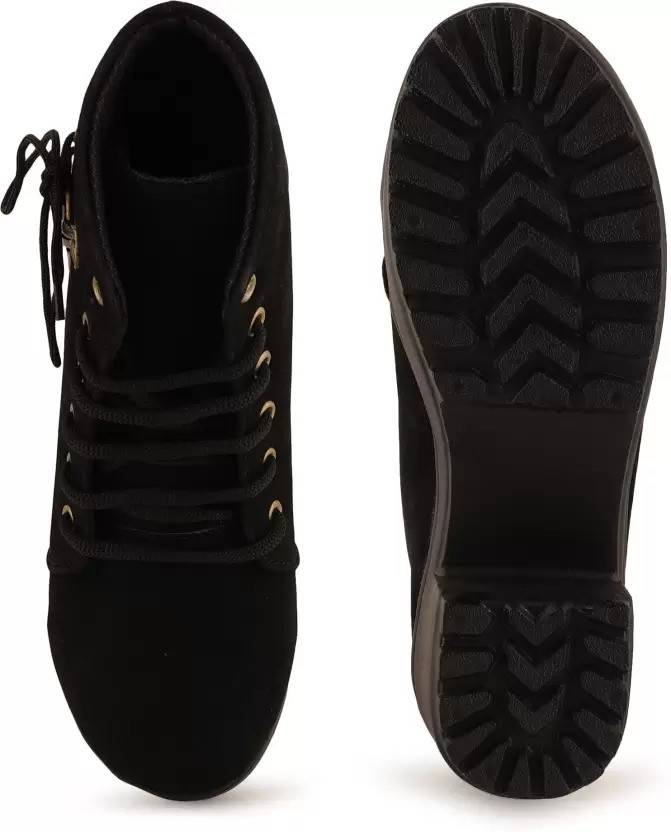 Boots For Women  (Black)