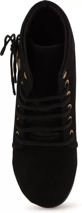 Boots For Women  (Black)