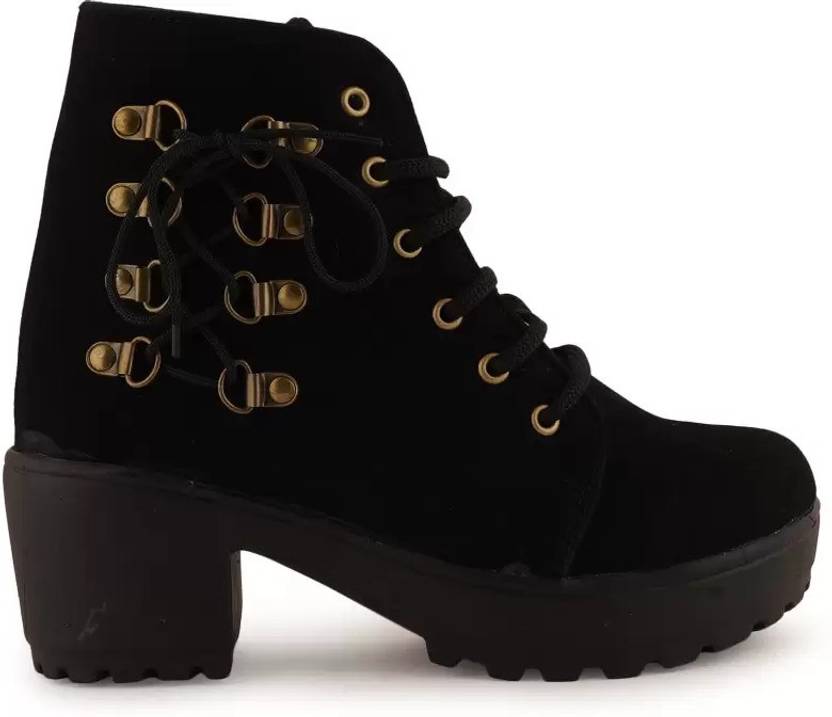 Boots For Women  (Black)