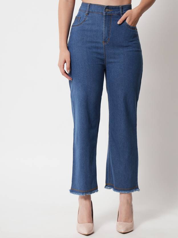 Women Regular High Rise Blue Jeans