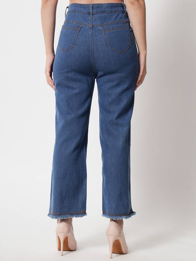 Women Regular High Rise Blue Jeans