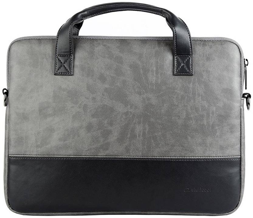 STUFFCOOL 13 inch Laptop Messenger Bag Black, Grey Price in India