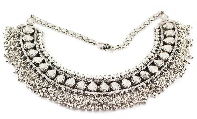 Silver necklace flipkart clearance