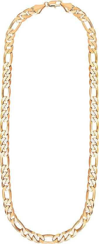 Shining Jewel Made In Italy Gold-plated Plated Brass Chain