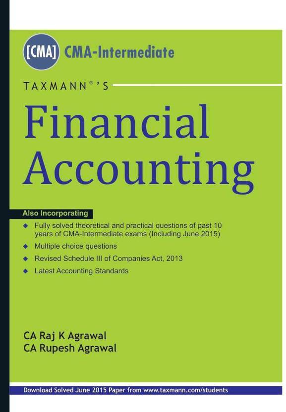 Taxmann's Financial Accounting For CMA Inter Buy Taxmann's Financial Accounting For CMA Inter