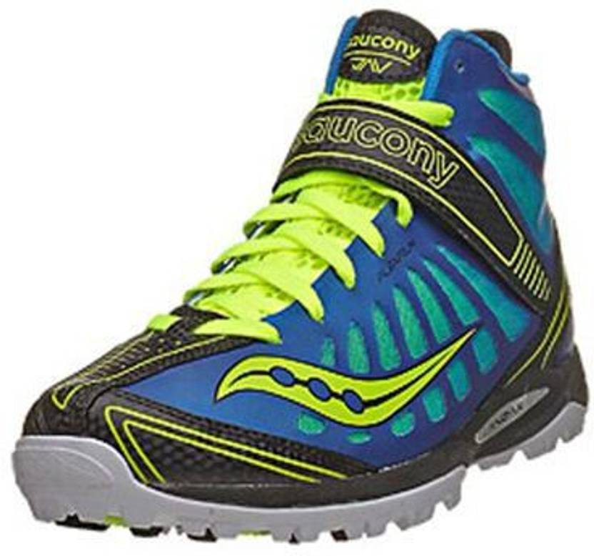 SAUCONY Lanzar Jav Javelin Spikes Royal/Citron Running Shoes For Men