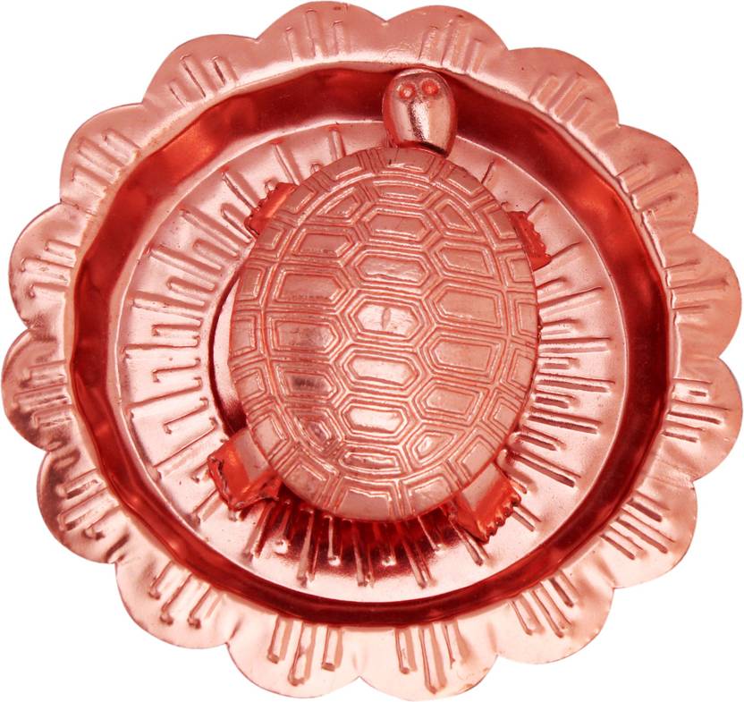Jaipur Gems And Handicrafts Sarva Icchapurti Kachua Tortoise With Plate Copper Yantra