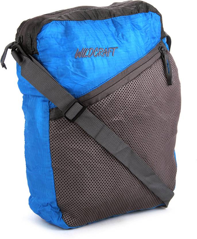 Wildcraft Grey, Blue Sling Bag Pac N Go Blue and Grey Price in India