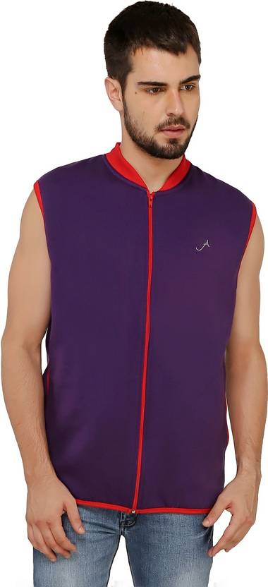 Ashdan Men Sleeveless Solid Sweatshirt