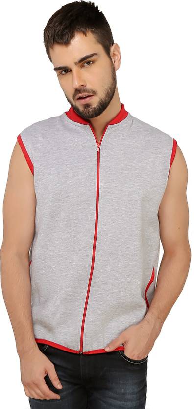 Ashdan Men Sleeveless Solid Sweatshirt