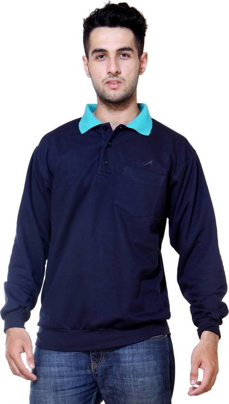 Ashdan Men Full Sleeve Solid Sweatshirt