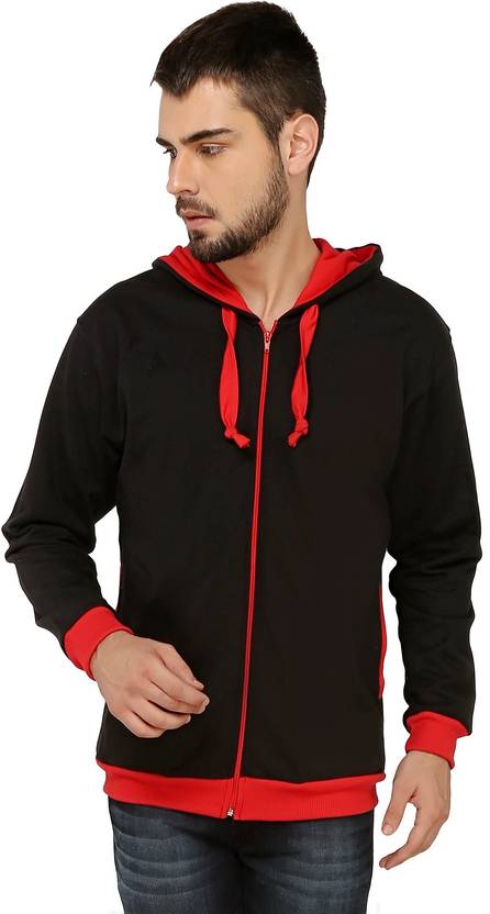 Ashdan Men Full Sleeve Solid Hooded Sweatshirt