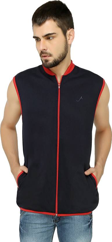 Ashdan Men Sleeveless Solid Sweatshirt