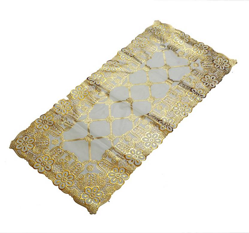 KUBER INDUSTRIES Gold 40 cm Table Runner