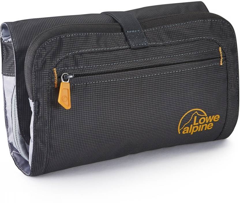 Lowe Alpine Roll up wash Bag Travel Toiletry Kit Anthracite, Amber