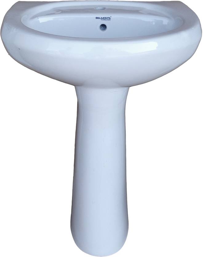 Belmonte Sanitaryware Cera 22" X 16" Pedestal Basin Price in India