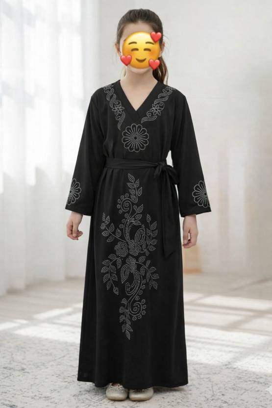 Afnangarments Polyester Self Design Burqa