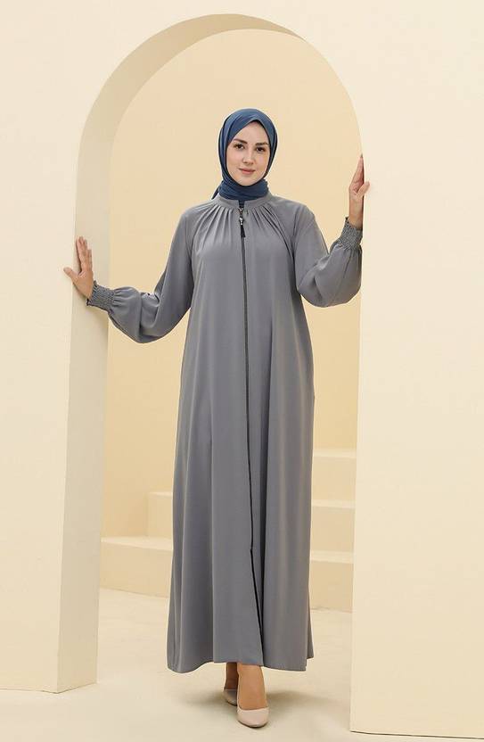 ovais abaya collection Nida Matte Solid Abaya With Hijab