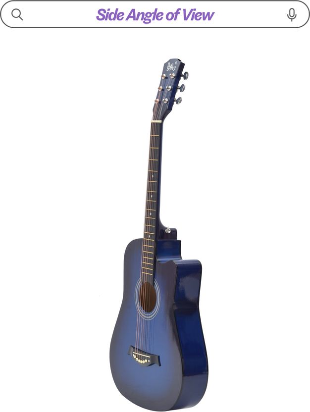 BLUEBERRY B-D38-Blue 38Inch Acoustic Guitar - Image 6