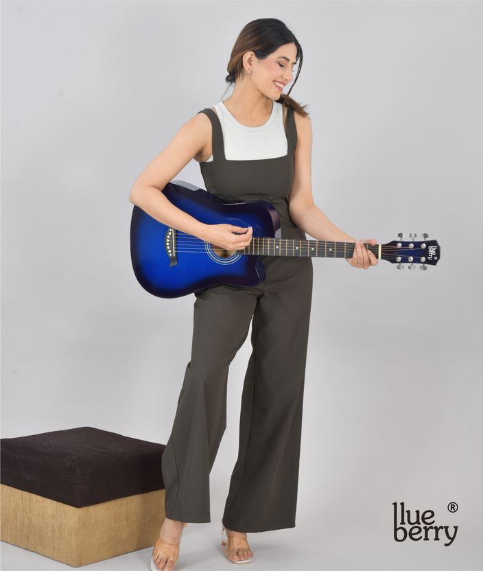 BLUEBERRY B-D38-Blue 38Inch Acoustic Guitar - Image 10