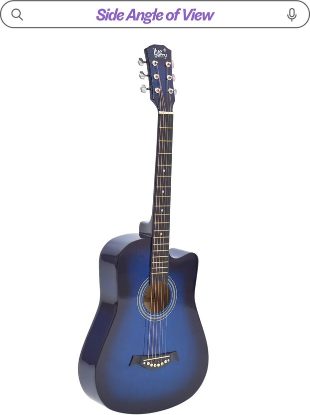 BLUEBERRY B-D38-Blue 38Inch Acoustic Guitar - Image 7