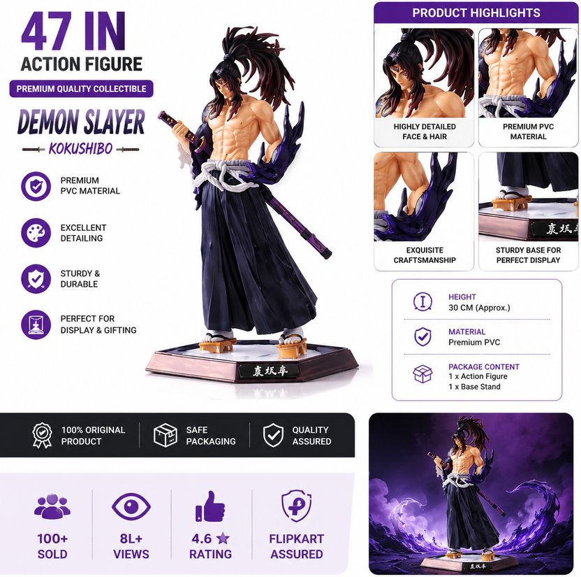 Swakrti Kokushibo Anime Action Figure - Image 2