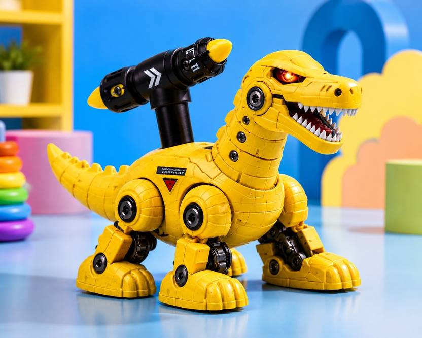 STORERBM Interactive Mechanical T-Rex Dinosaur Toy with Launcher
