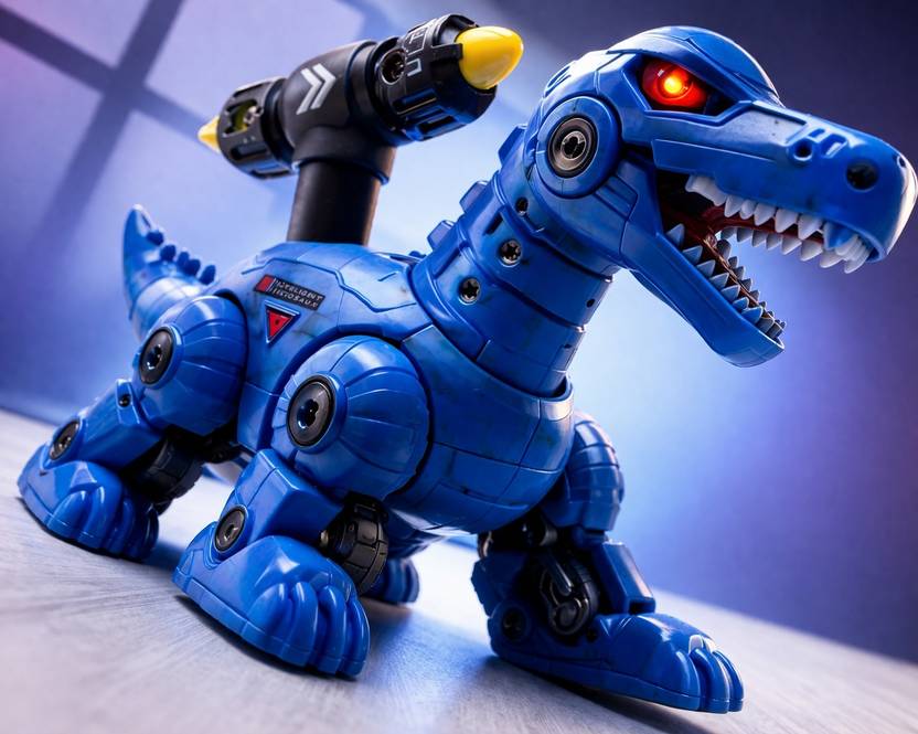 STORERBM Interactive Mechanical T-Rex Dinosaur Toy with Launcher