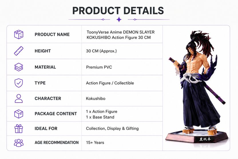 Swakrti Kokushibo Anime Action Figure - Image 4