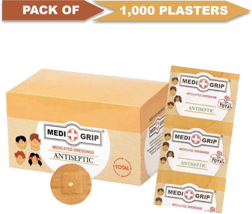 Medigrip Round Spot Band Aid Plaster (Pack of 1000) Adhesive Band Aid Price in India Buy