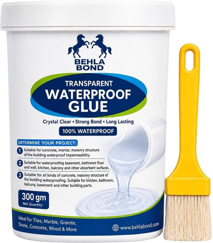 BEHLABOND Transparent Waterproof Glue for Leakage, Epoxy Resin for Flooring, Crack Seal Adhesive
