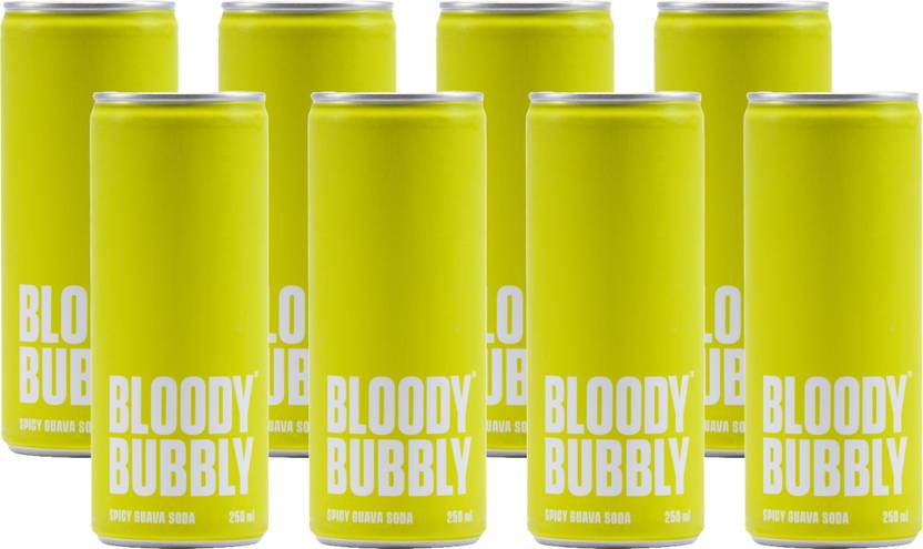 BLOODYBUBBLY Spicy Guava Naturally Soda