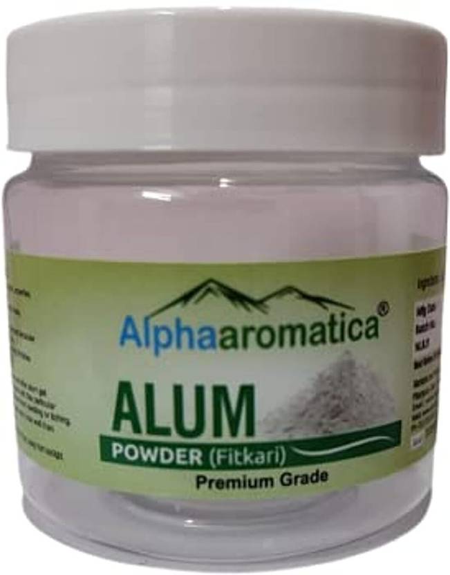 alphaaromatica Alum Powder, Fitkari, Phitkari Powder for Face Hair Water, Potash Powder