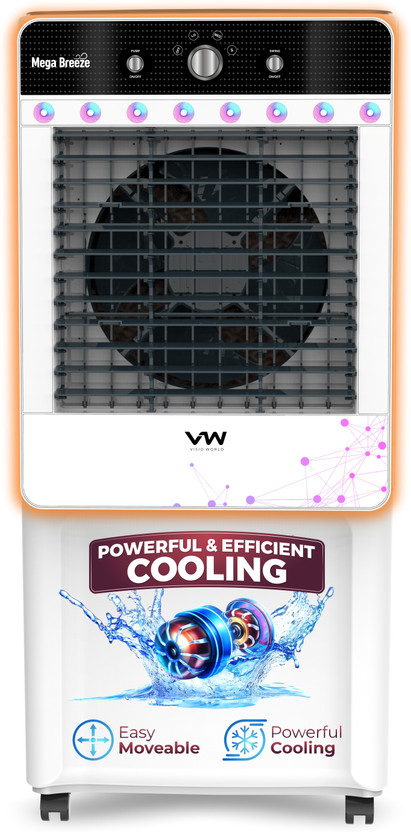 VW 100 L Desert Air Cooler With Ambient Lights and 3 side Honeycomb Price in India - Buy VW 100 L Desert Air Cooler With Ambient Lights and 3 side Honeycomb online at Flipkart.com