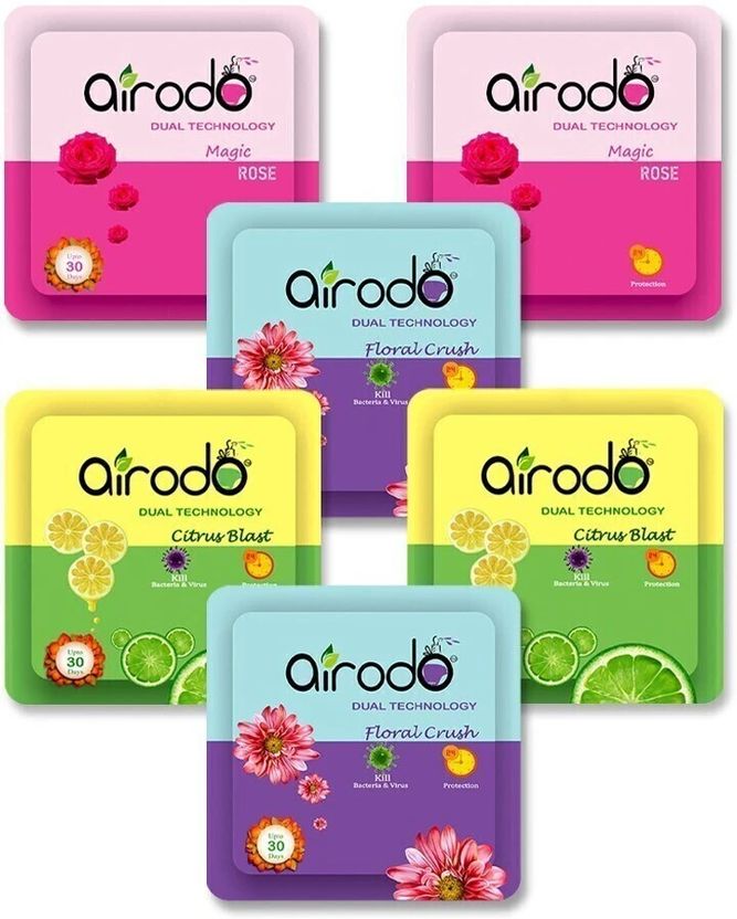 AIRODO एयरोडो रूम फ्रेशनर मैजिक रोज़ पॉकेट जेल ( 03 का पैक) Pack of 3 - Image 5