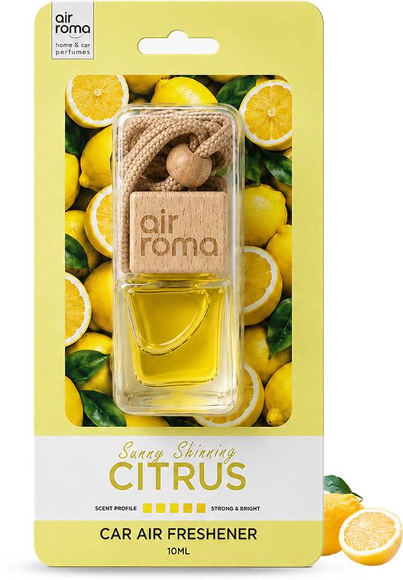 Airroma Citrus Car Freshener Diffuser Long Lasting Hanging Car Perfume, Lasts Up to 30 Days