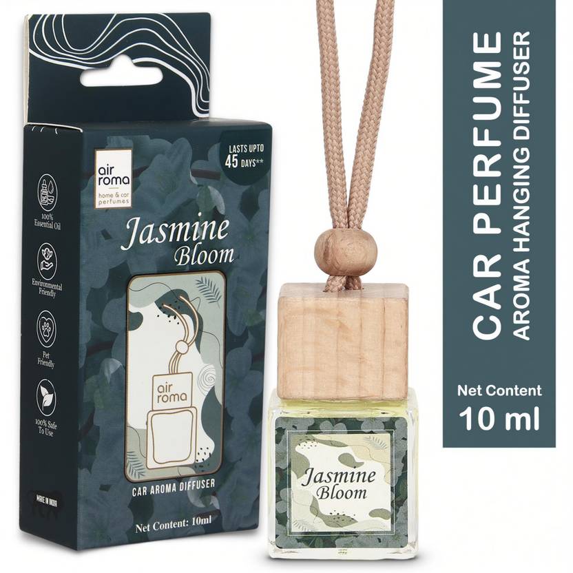 Airroma Jasmine Bloom Car Freshener Blocks Long Lasting Hanging Car Perfume, Lasts Up to 45 Days