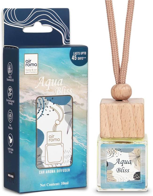 Airroma Aqua Bliss Car Freshener Blocks Long Lasting Hanging Car Perfume, Lasts Up to 45 Days